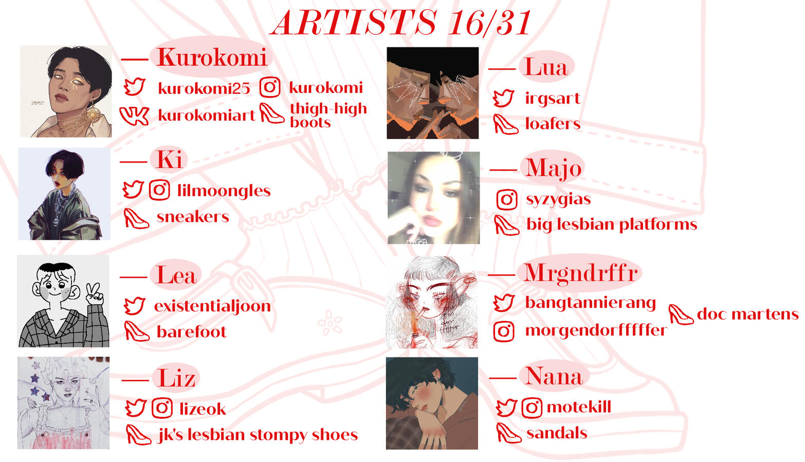 Artists 16/31